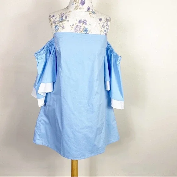 DO+BE dress Off Shoulder Tube bell sleeves Small - Picture 4 of 8